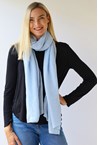 PLAIN SOFT SCARF - baby blue